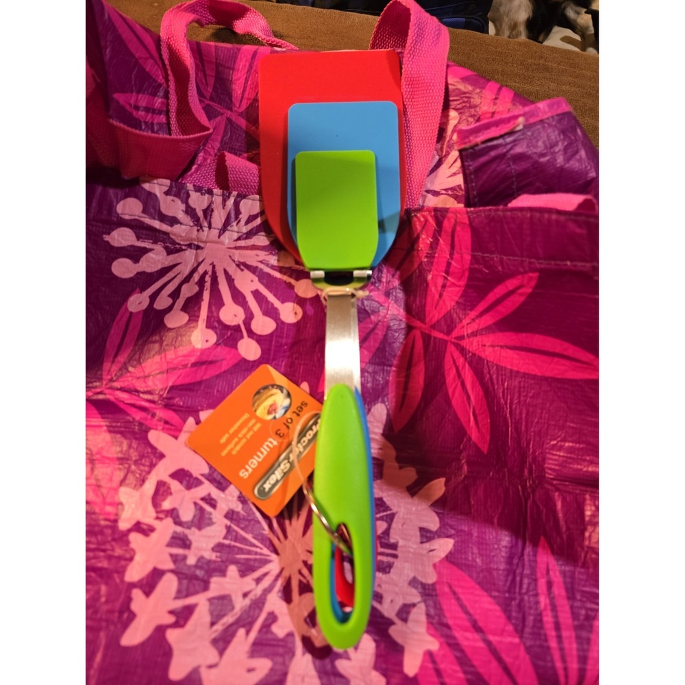 Proctor Silex Set Of 3 Turners Dishwasher Safe Red Green Blue New With Tags